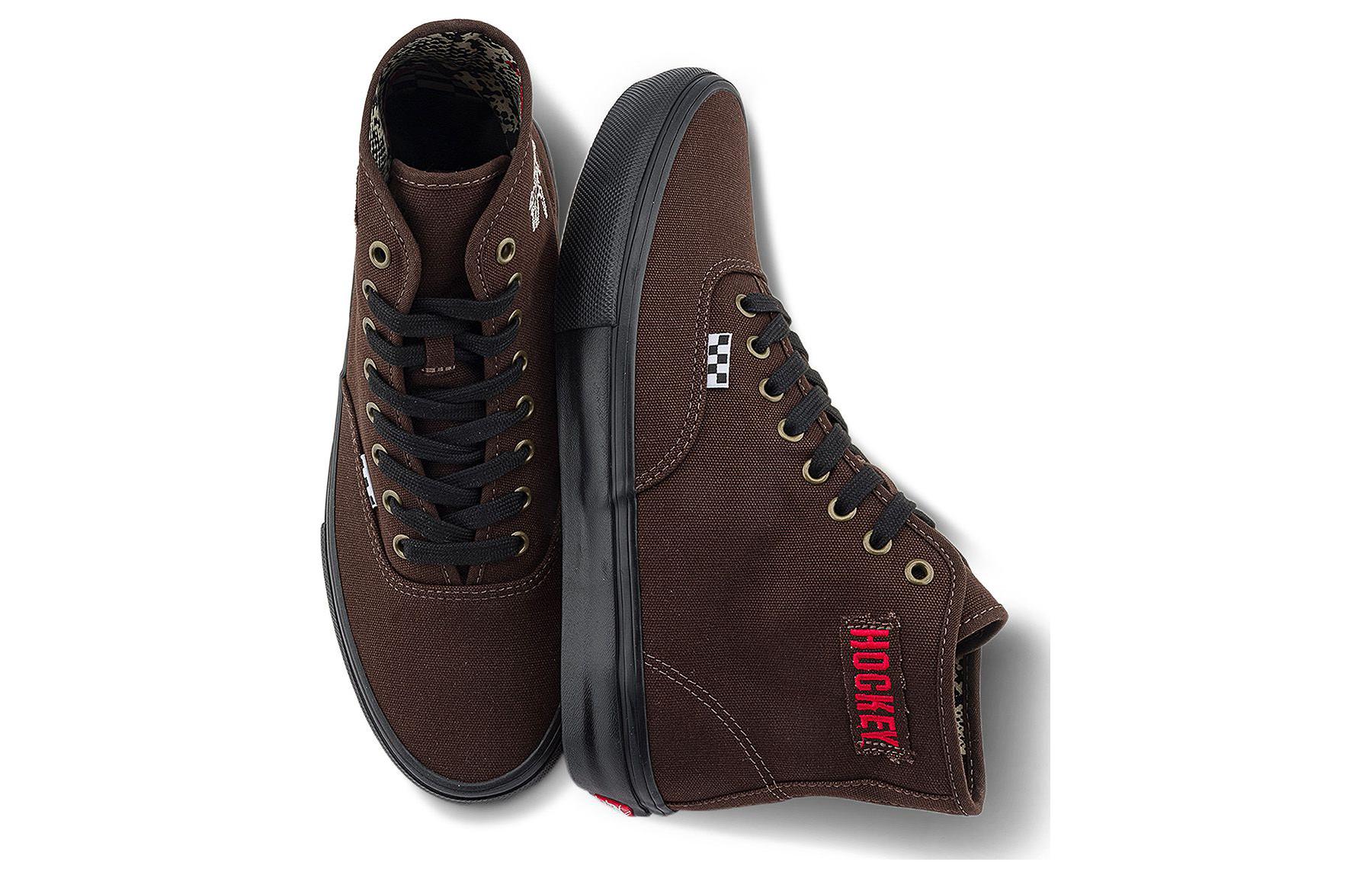 Vans x Hockey Authentic High 'Dark Brown' VN000CBQ7W1