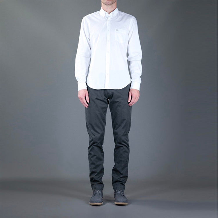 Men's Burberry Cotton Cuff Casual Shirt White 37897251