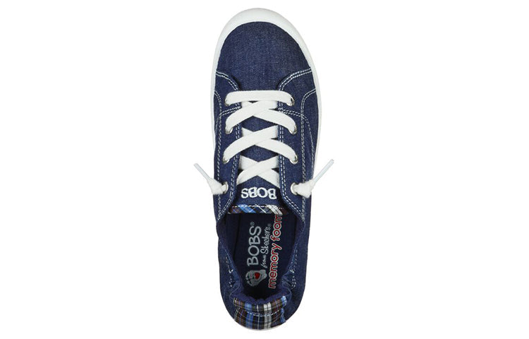 (WMNS) Skechers Bob's Beach Bingo Low-Top Sneakers Blue 113288-DEN