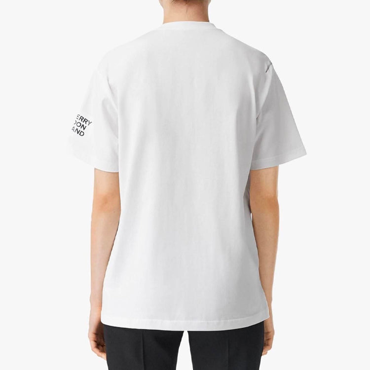 Burberry SS21 Pattern Printing Short Sleeve White 80173521