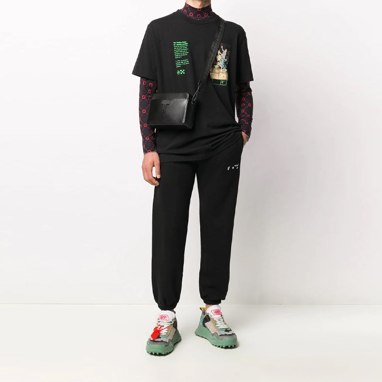 Off-White Mens FW20 Logo Embroidery Sweatpants OMCH030E20FLE0011001