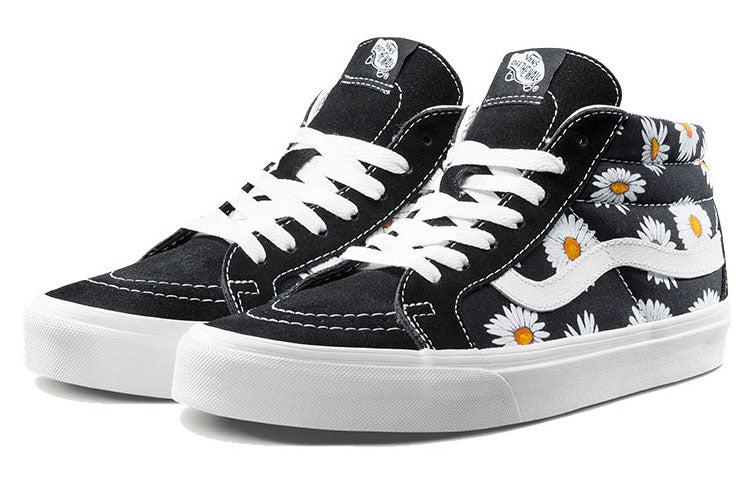 Vans SK8-Mid Flower Pattern 'Black White' VN0A391FTOZ