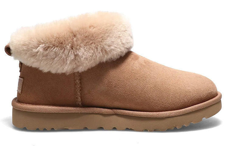 (WMNS) UGG Classic Ultra Mini Fluff 'Chestnut' 1122390-CHE