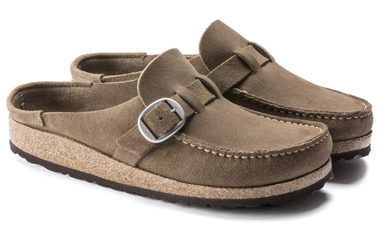 (WMNS) Birkenstock Buckley Suede Leather Narrow Fit 'Gray Taupe' 1019490