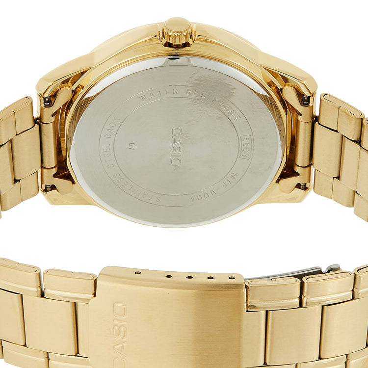 Casio Analog Watch 'Gold White' MTP-V004G-7B