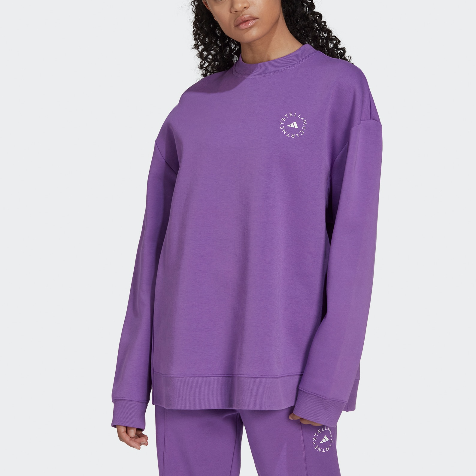 (WMNS) adidas By Stella McCartney Sportswear Sweatshirt 'Purple' HG2005