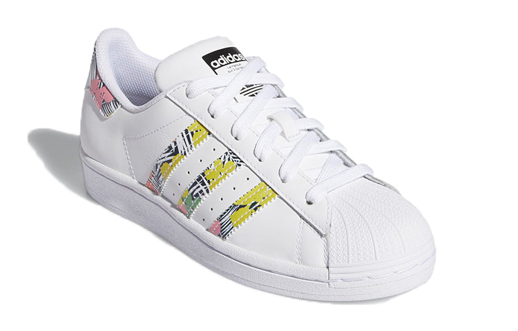 (GS) adidas originals Superstar J 'White Pink' FX7400