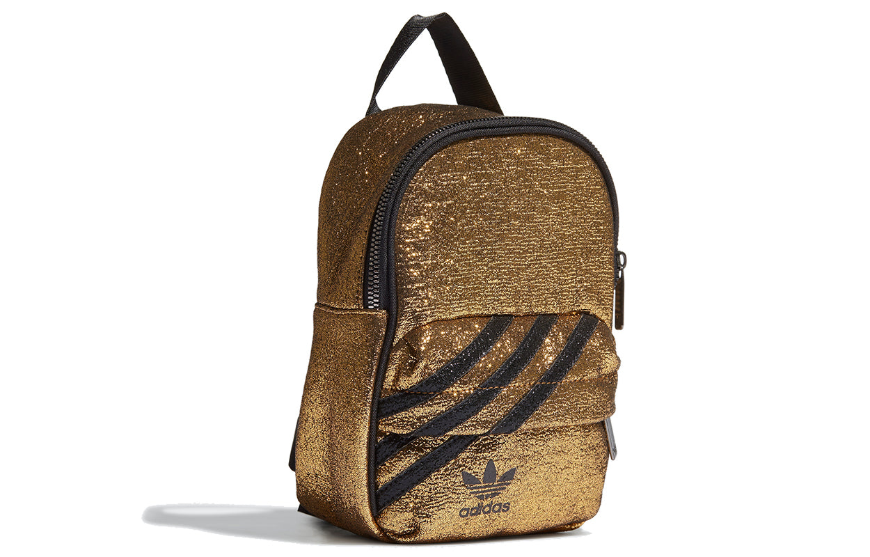 (WMNS) adidas originals Mini Backpack 'Gold Metallic Black' GN2150