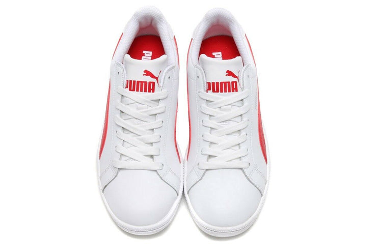 PUMA Suede Platform Animal Casual Board Shoes White/Red 356722-09