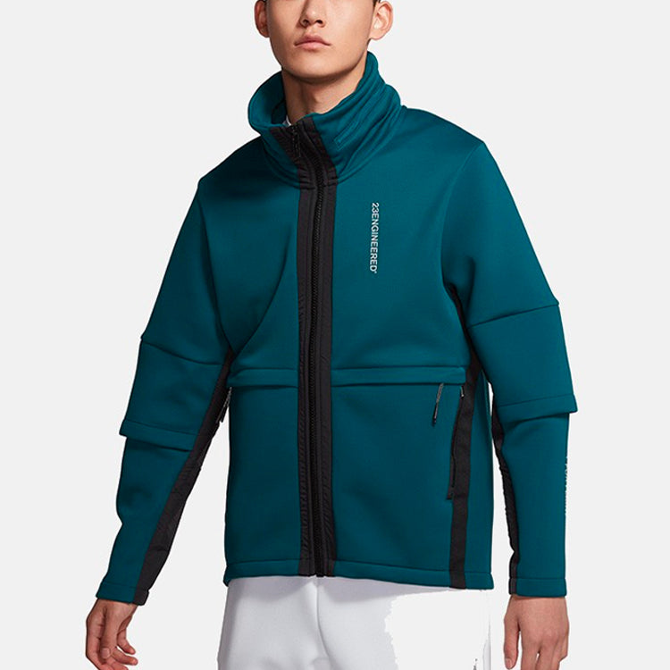 Air Jordan 23 MENS Engineered Fleeced Stand Collar Sports Jacket Blue BQ5766-347