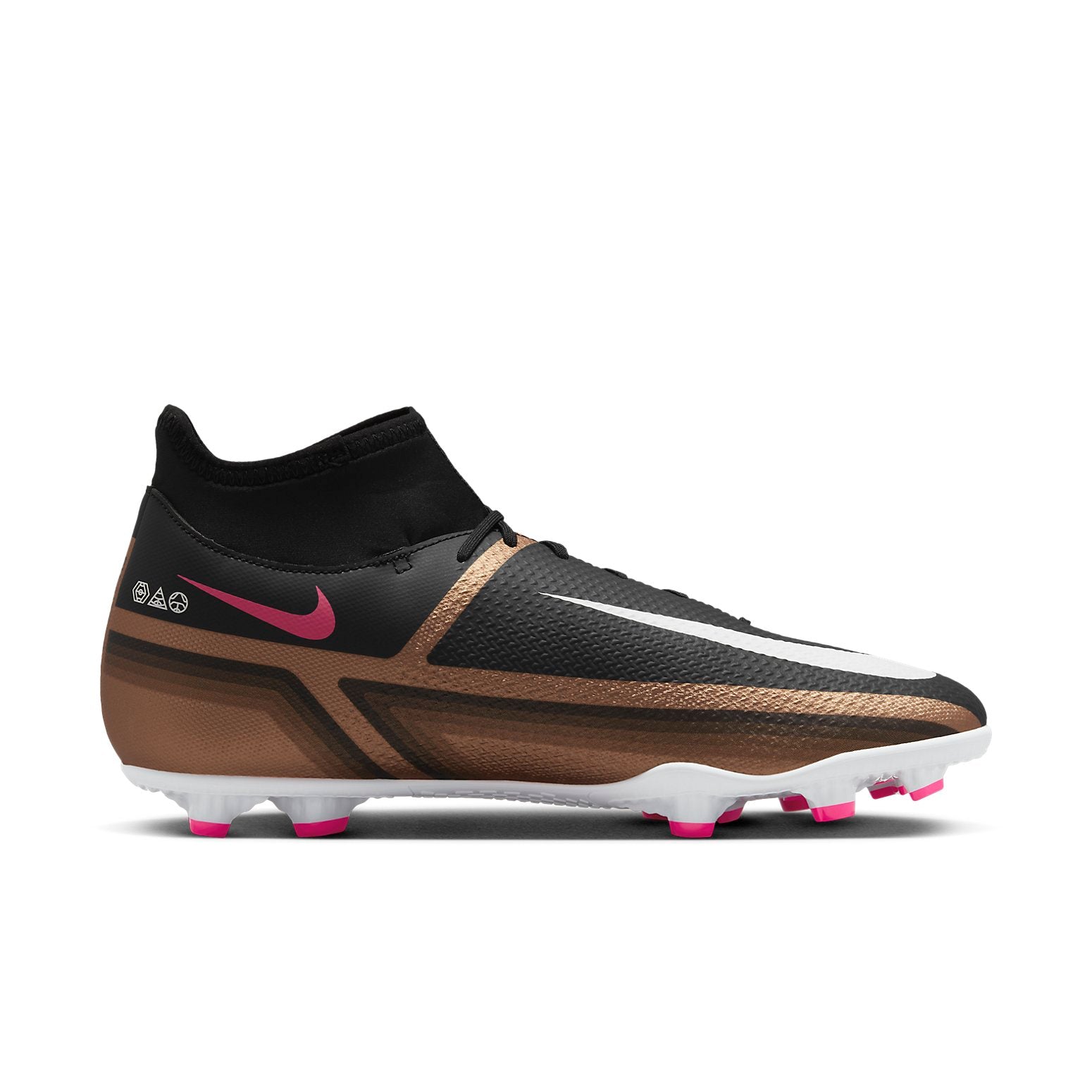 Nike Phantom GT2 Club DF MG 'Black Metallic Copper' DR5967-810
