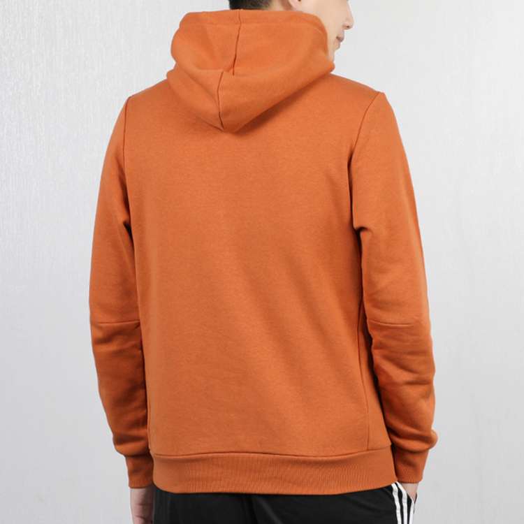 adidas logo Printing Stay Warm Fleece Casual Sports Pullover Orange EB5249