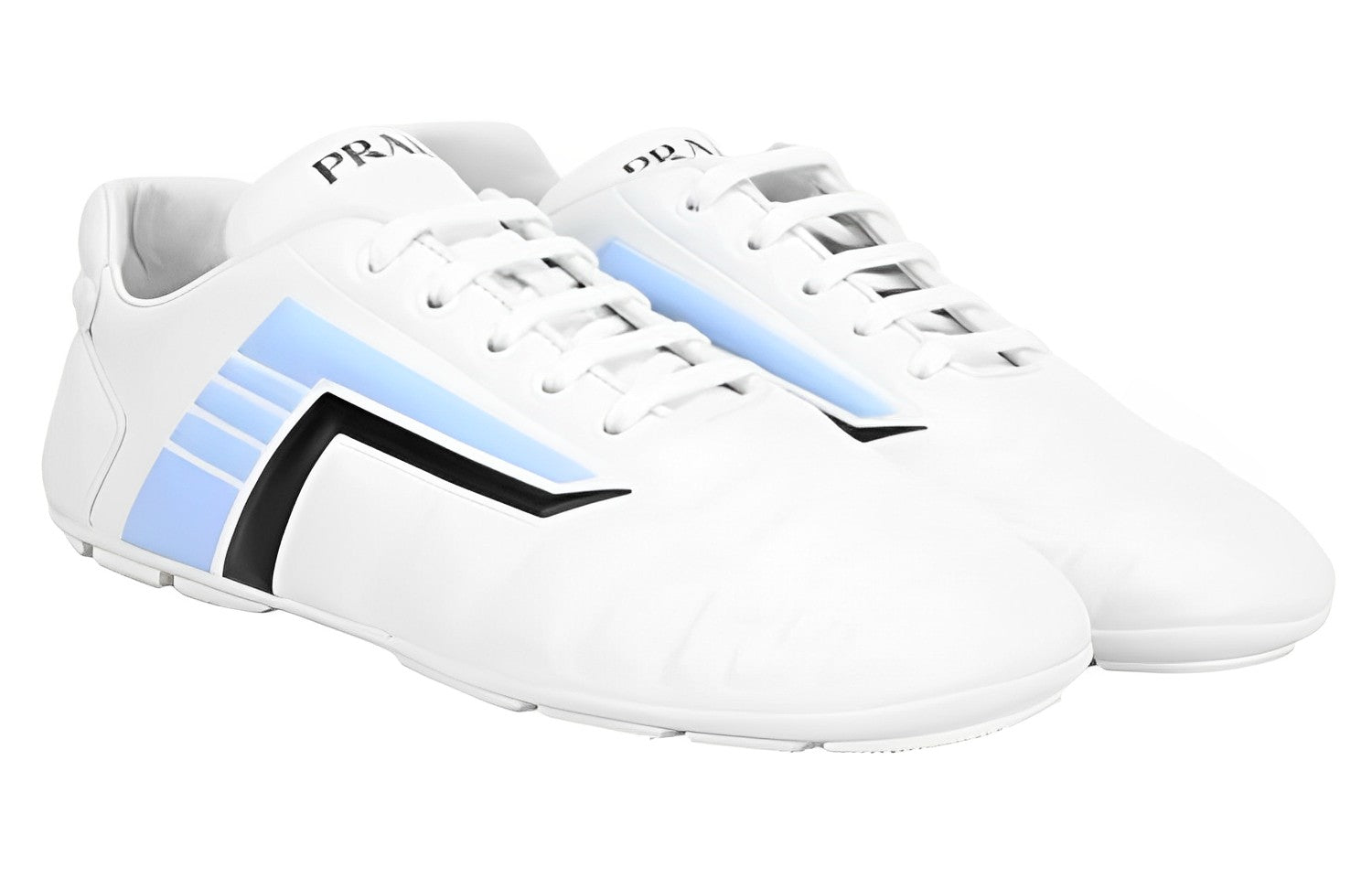 (WMNS) PRADA Rev Lace-Up Sneakers 'White Blue' 1E505M_A21_FD010
