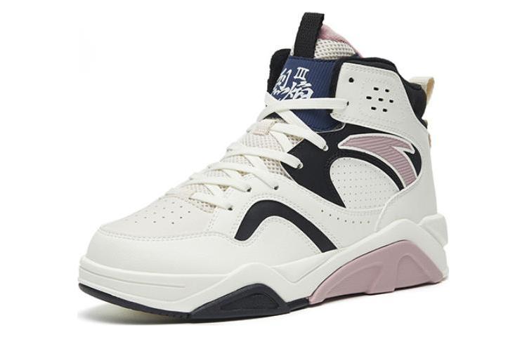 (WMNS) ANTA Flame 3 High 'White Black Mauve' 122248982-2