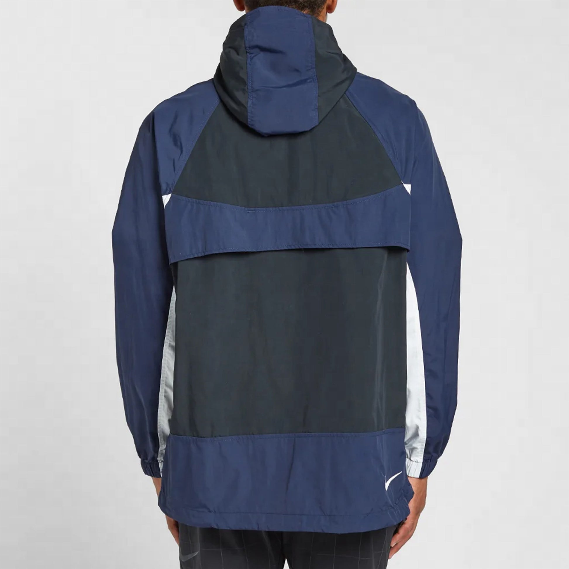Nike Re-issue Woven Popover Jacket Small logo Blue/Black BV5386-010