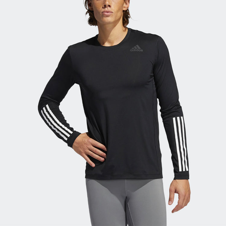 adidas Training Sports Round Neck Long Sleeves Black GL0459