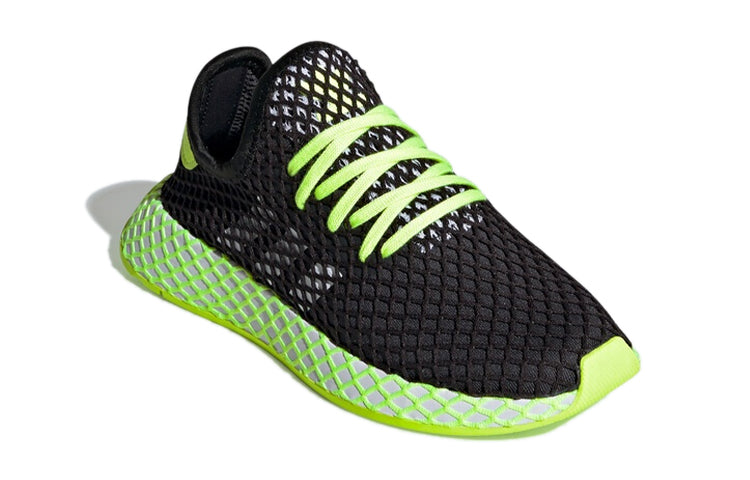 (GS) adidas originals Deerupt Runner J 'Black Yellow White' DB2780
