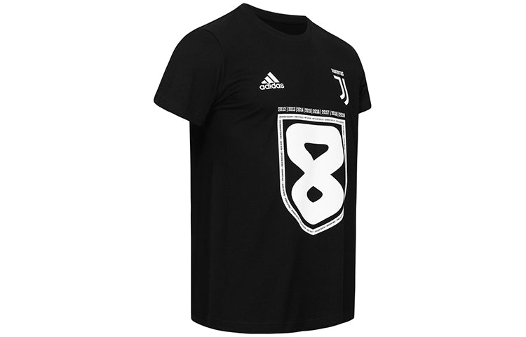 Men's adidas Juventus 8 Short Sleeve Black T-Shirt FT5891