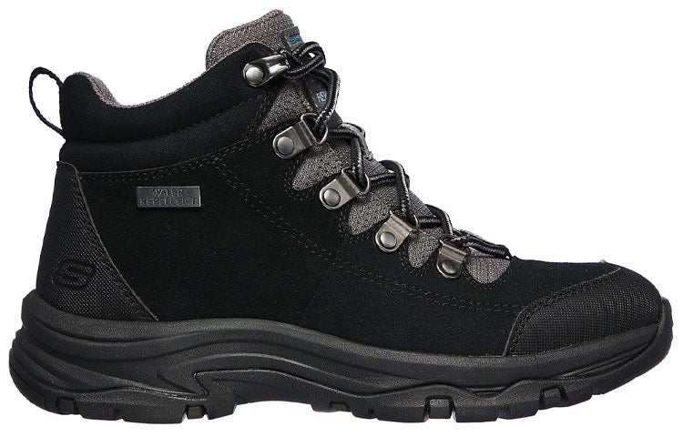 (WMNS) Skechers Trego-El Captian High-Top Black 158254-BKGY