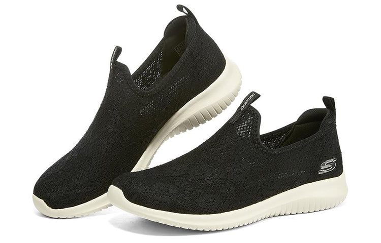 (WMNS) Skechers Ultra Flex 'Black White' 149436-BKW