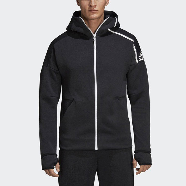 [Ning Zetao Same Style] adidas Zne Hoody 3.0 Sports Jacket Men Black DM5543