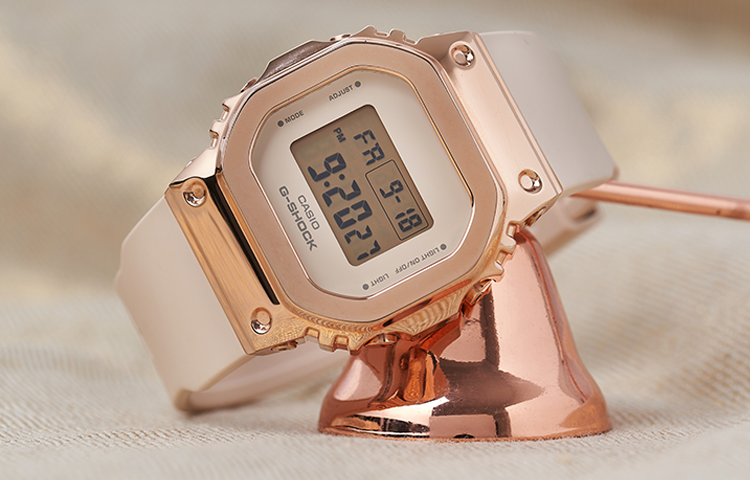 CASIO G-Shock Digital 'Rose Gold' GM-S5600PG-4PR