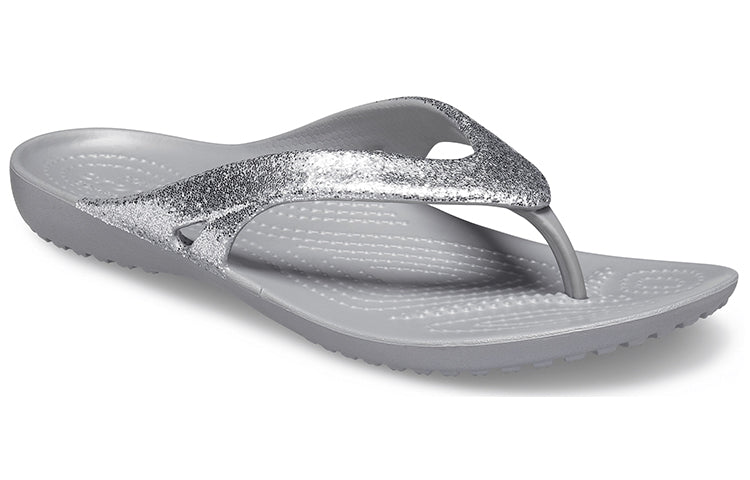 Crocs Kadee II Minimalistic Cozy Sports Slippers Unisex Silver 207314-040