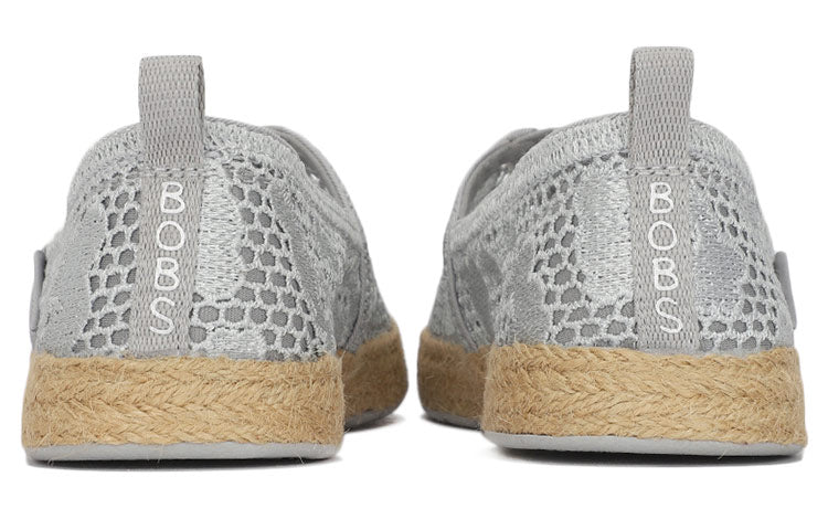 (WMNS) Skechers Bob's Slip-On Shoes Grey 66666096-LTGY