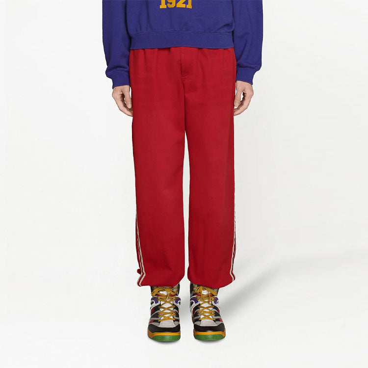 Gucci Military Cotton Drill Pant With Buckles 'Red' 653392-ZAGP0-6429