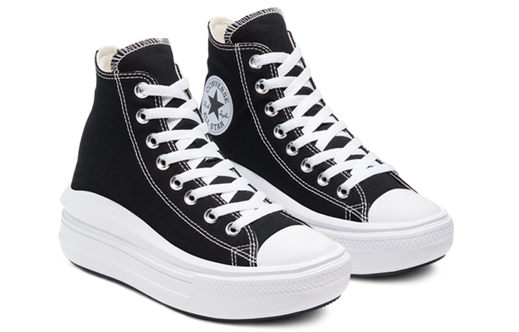 (WMNS) Converse Chuck Taylor All Star High Move 'Black White' 568497C