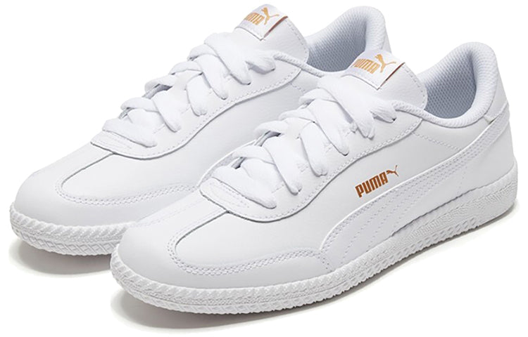 PUMA Astro Cup L White/Gold Low Casual Board Shoes 364585-03