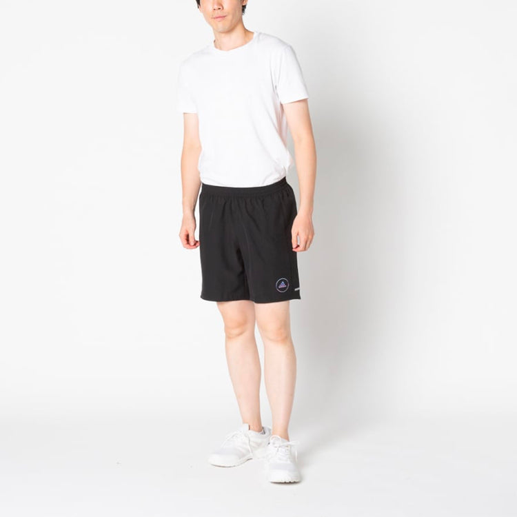 adidas Run It Club Reflective Alphabet Running Sports Shorts Black GN4153