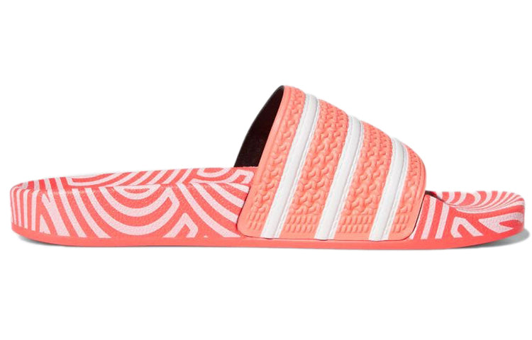 adidas Hirocoledge x Adilette Slides 'Takahashi Hiroko - Signal Pink' FY1593