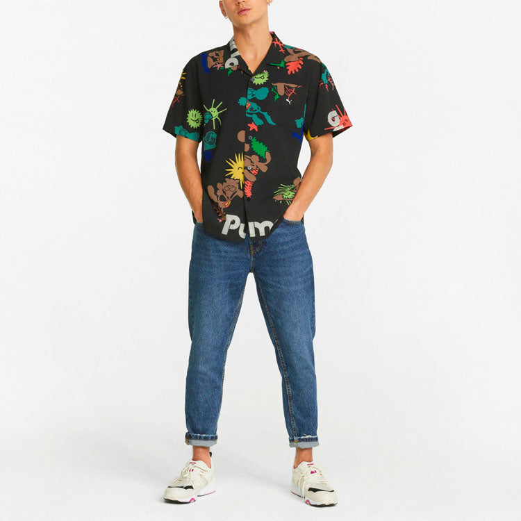 PUMA Adventure Planet Printed Shirt 'Black' 533484-01