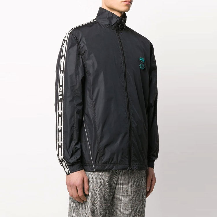 Off-White Logo Thin and light Jacket Black OMBD010R20G450011000