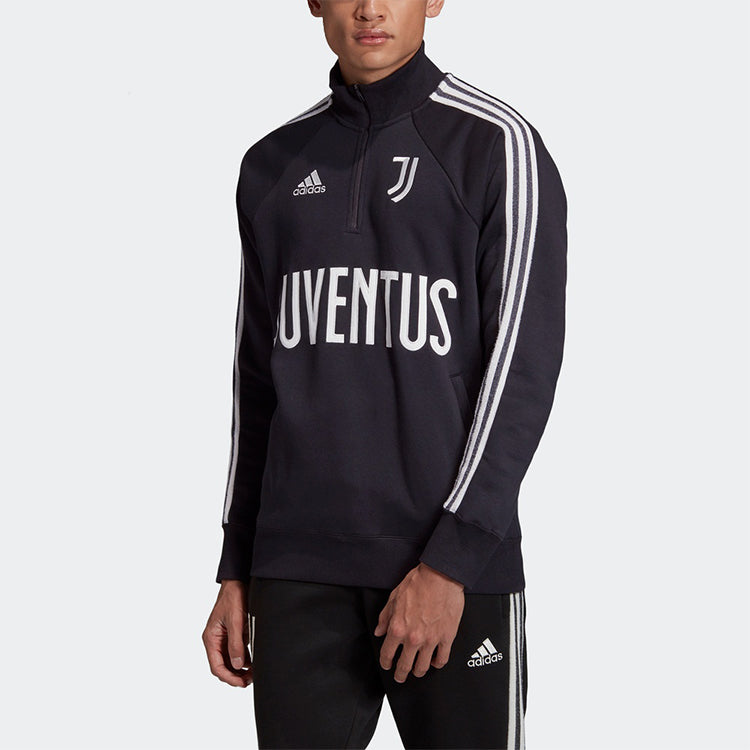 adidas Juve Icons Top Juventus Soccer/Football Sports Jacket Black FR4215