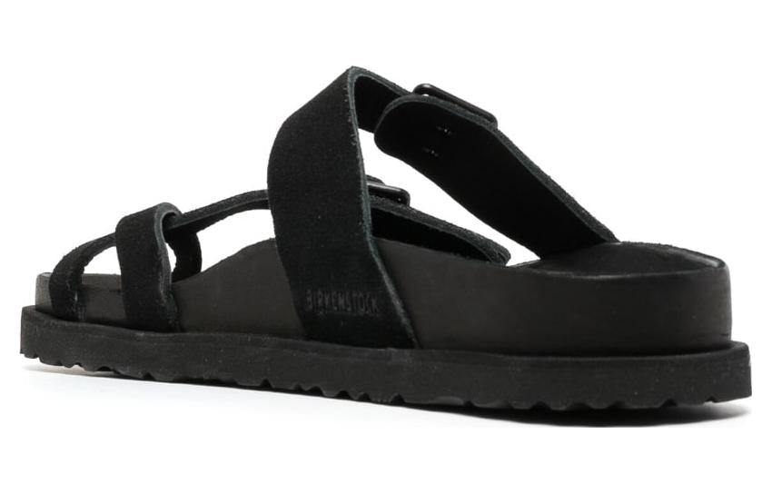 (WMNS) Birkenstock 1774 III Mayari Suede Leather Narrow Fit 'Black' 1025381