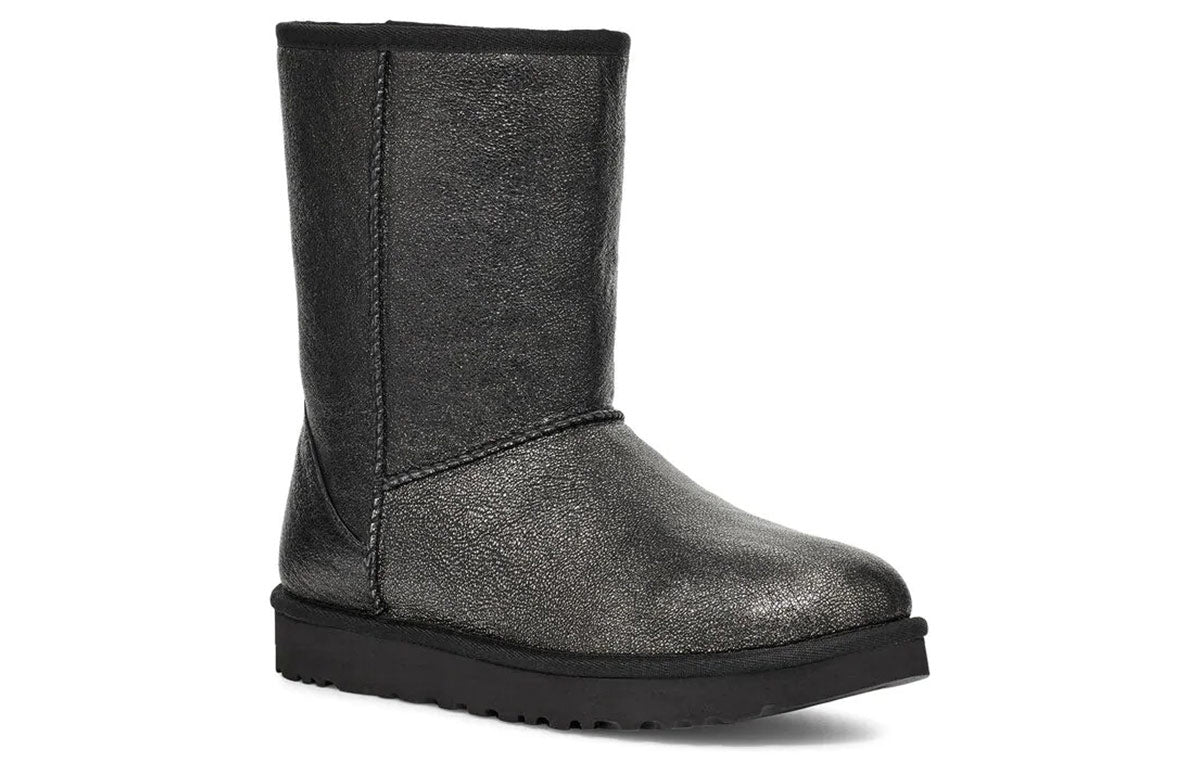 (WMNS) UGG Classic Short II Iridescent Black 1112503-BLK