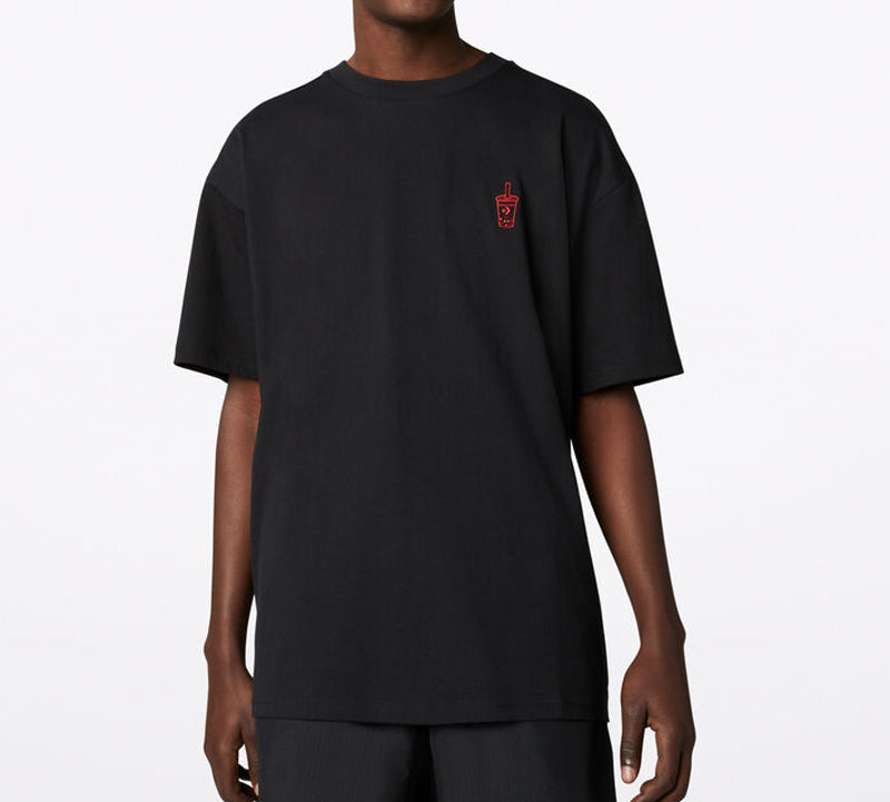 Converse Applique Short-sleeve Tee Unisex Black 10020849-001