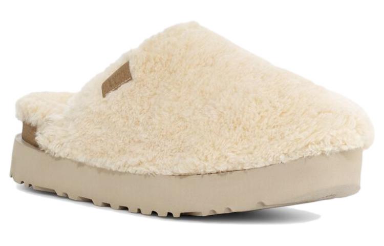 (WMNS) UGG Fuzz Sugar Slide 'Natural' 1135132-NAT