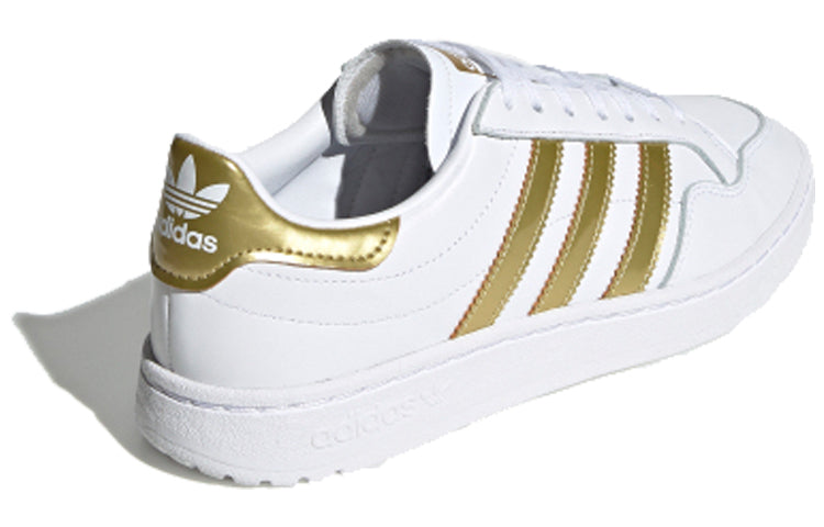 (WMNS) adidas Team Court 'White Gold Metallic' EF6058