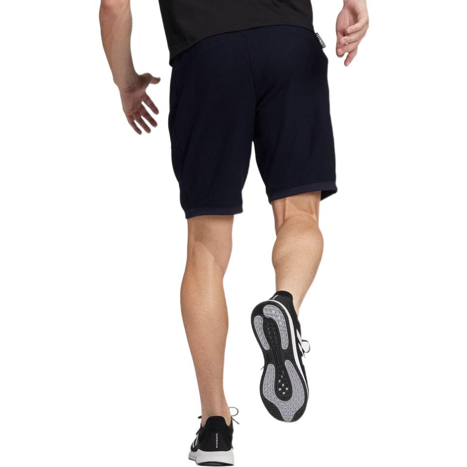 adidas Solid Color Straight Casual Sports Shorts Navy Blue HD0006