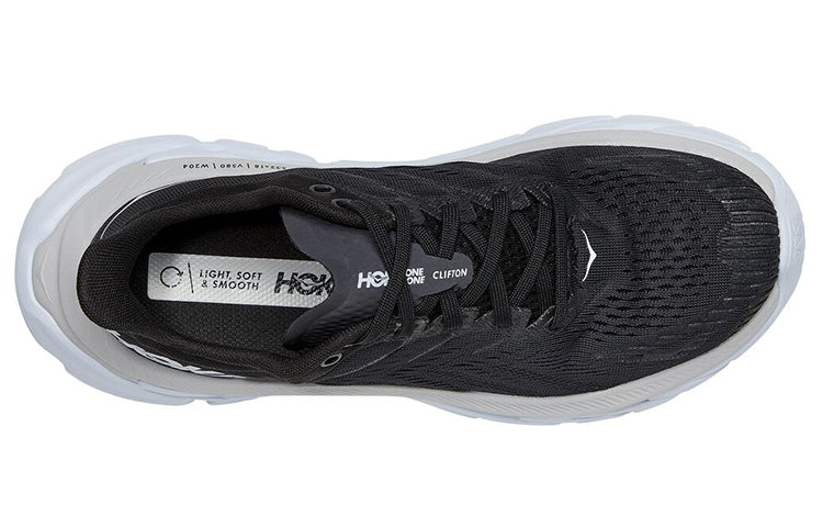 (WMNS) HOKA ONE ONE Clifton Edge 'Black White' 1110511-BWHT
