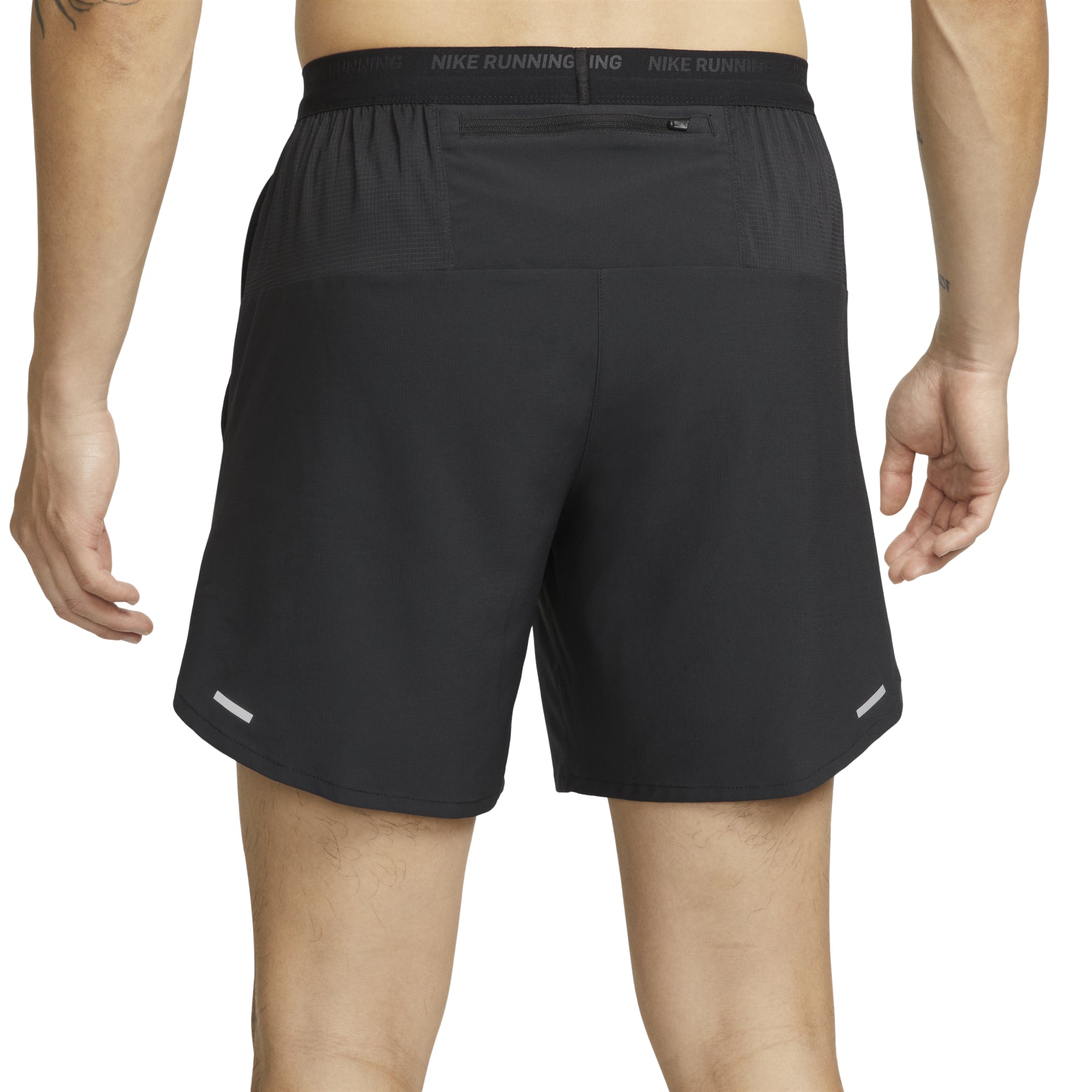 Nike Dri-FIT Solid Color Logo Printing Straight Quick Dry Breathable Sports Shorts Black DM4742-010