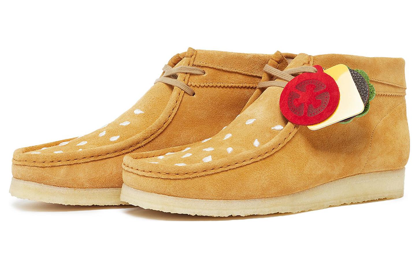Clarks Originals x Vandy The Pink Wallabee Boots ' Cheeseburger Yellow' 261759407