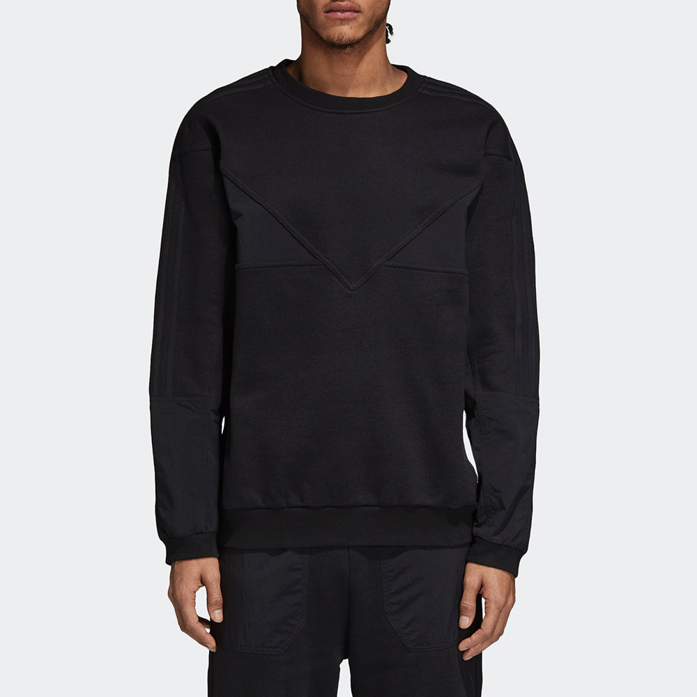 adidas originals Retro Round Neck Pullover Black DH2260