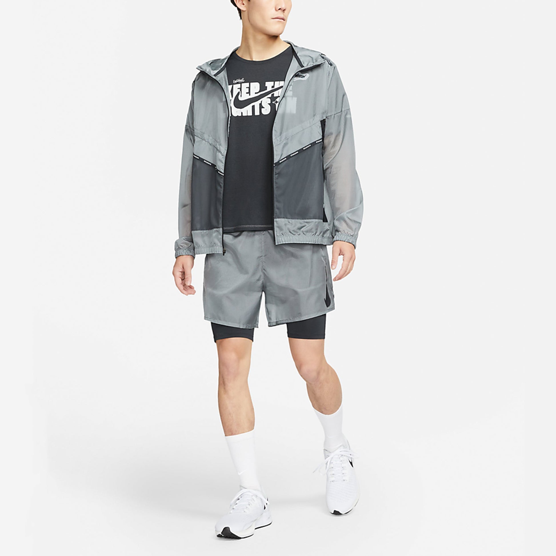 Nike Dri-FIT Miler Wild Run Casual Breathable Printing Running Short Sleeve Black DD5277-045