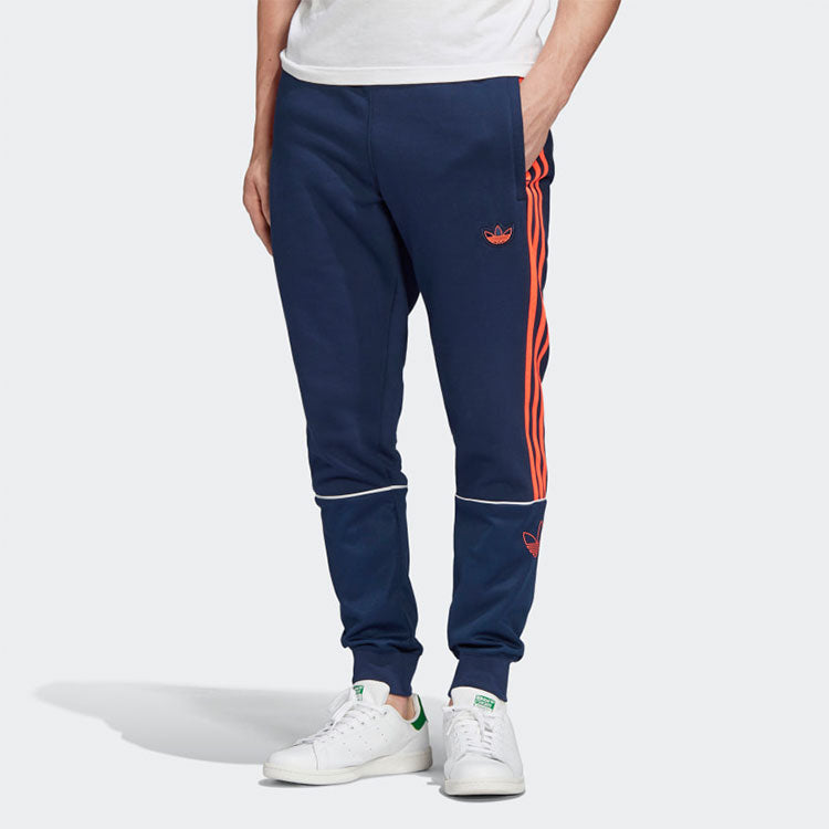 adidas originals Casual Sports Bundle Feet Long Pants Blue FM3908