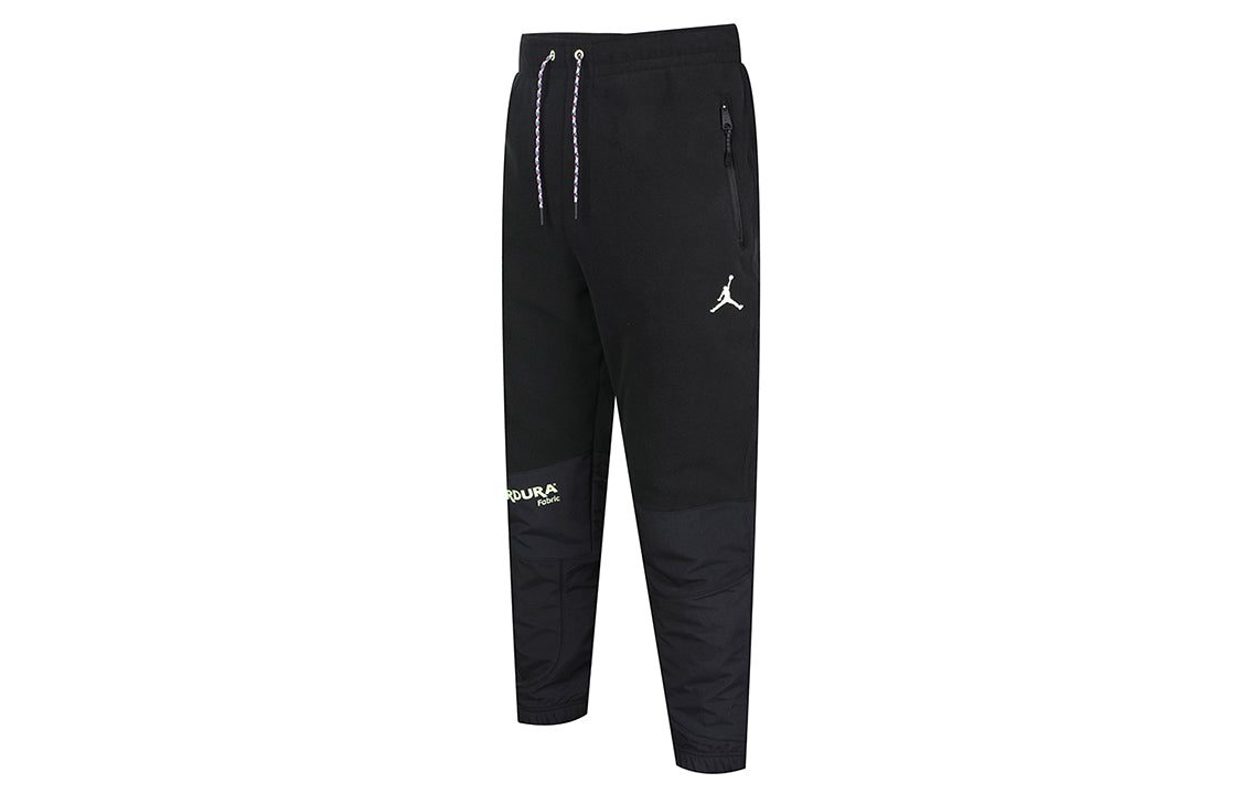 Air Jordan Winter Utility Cordura Stay Warm polar fleece Splicing Casual Sports Running Long Pants Black CT3385-010