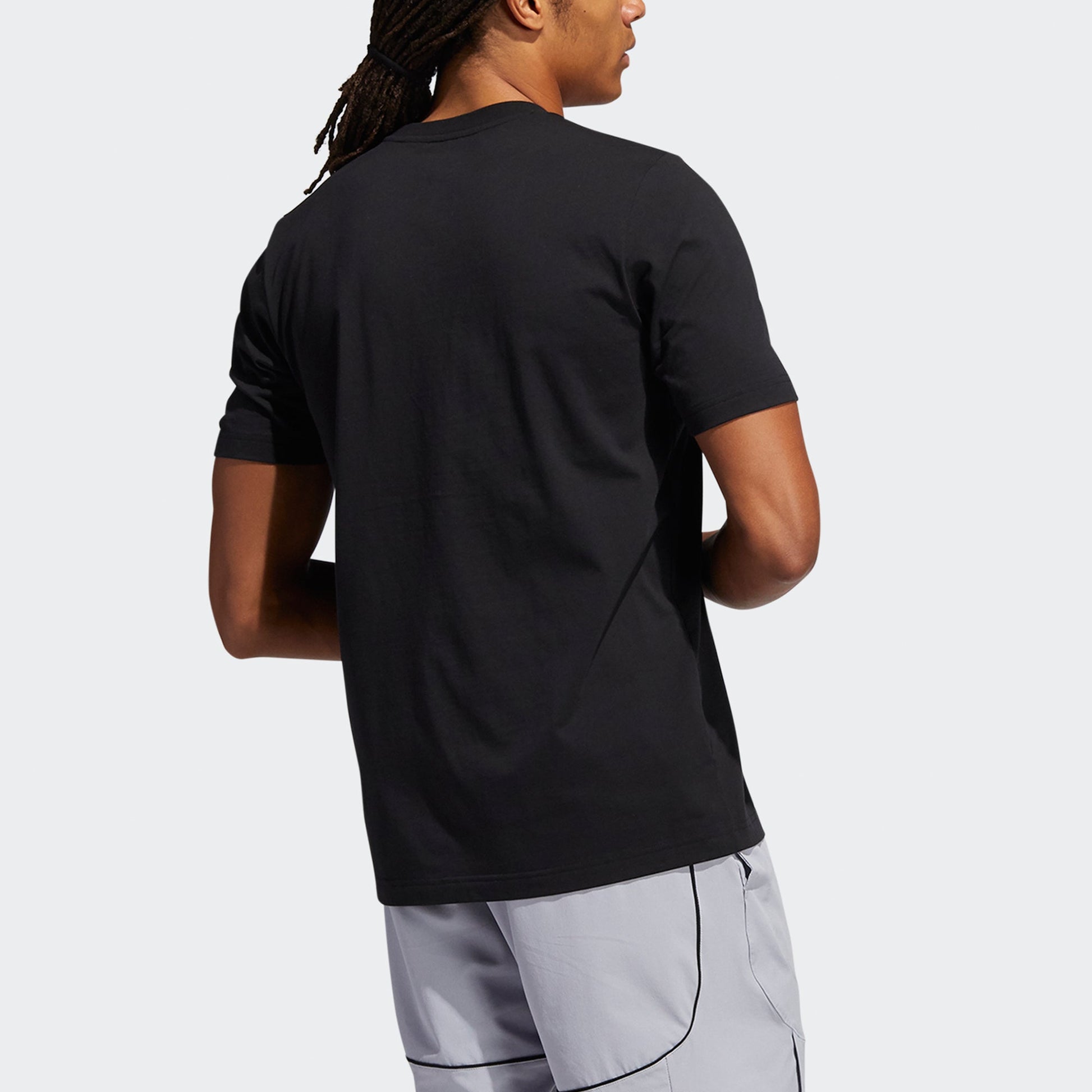 adidas CHINA S1 Tee Basketball Cartoon Printing Sports Round Neck Short Sleeve Black HB6167